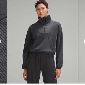 SOLD!! 🔥🔥Lululemon Brushed Softstreme Ribbed Half Zip